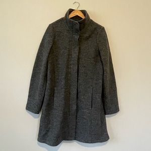 L.L.Bean Wool Coat Bellandi Gray Made in Italy